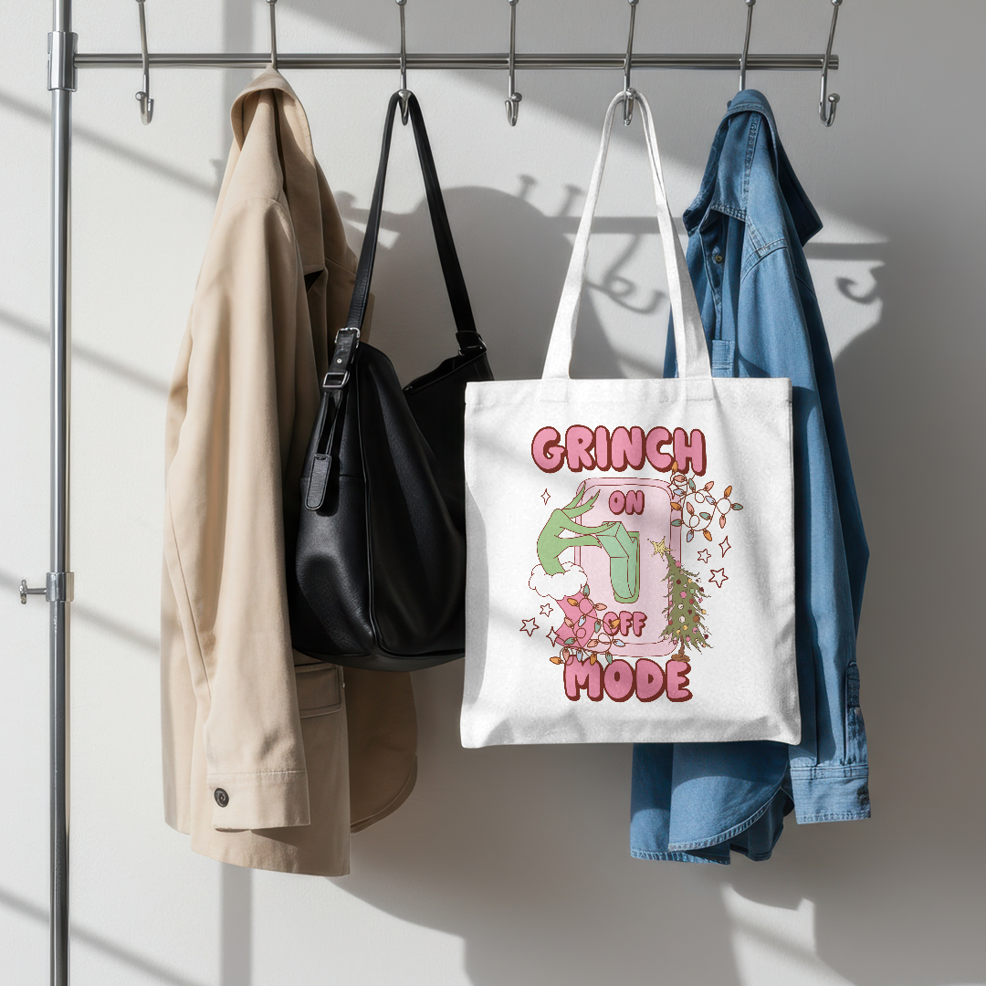 Tote Bag Grinch Mode: On
