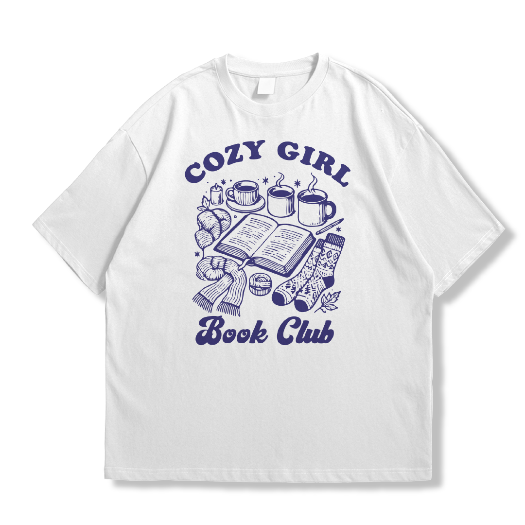 Camiseta Cozy Girl Book Club