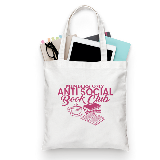 Tote Bag Anti Social Book Club