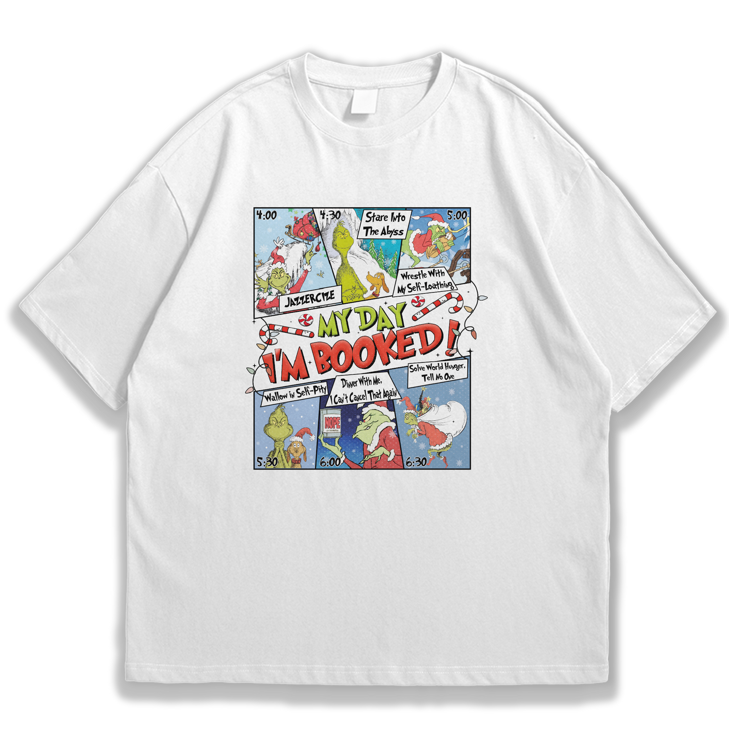 Camiseta Grinch I´m Booked Cartoon