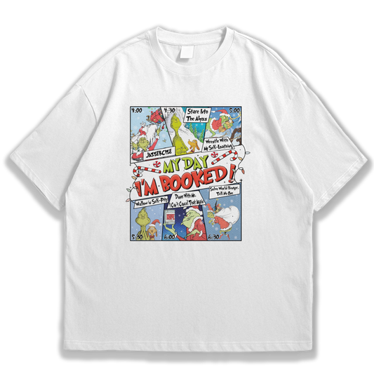 Camiseta Grinch I´m Booked Cartoon