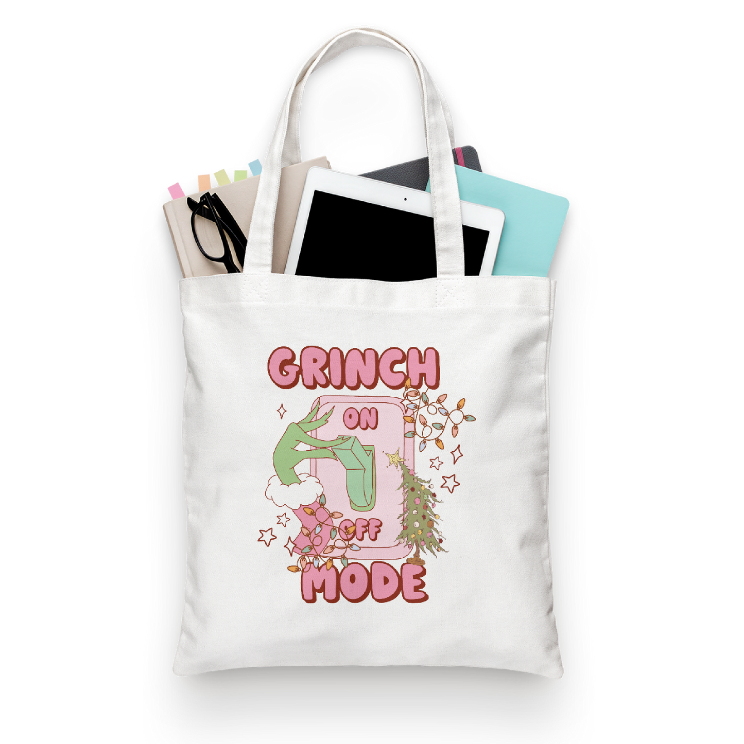 Tote Bag Grinch Mode: On