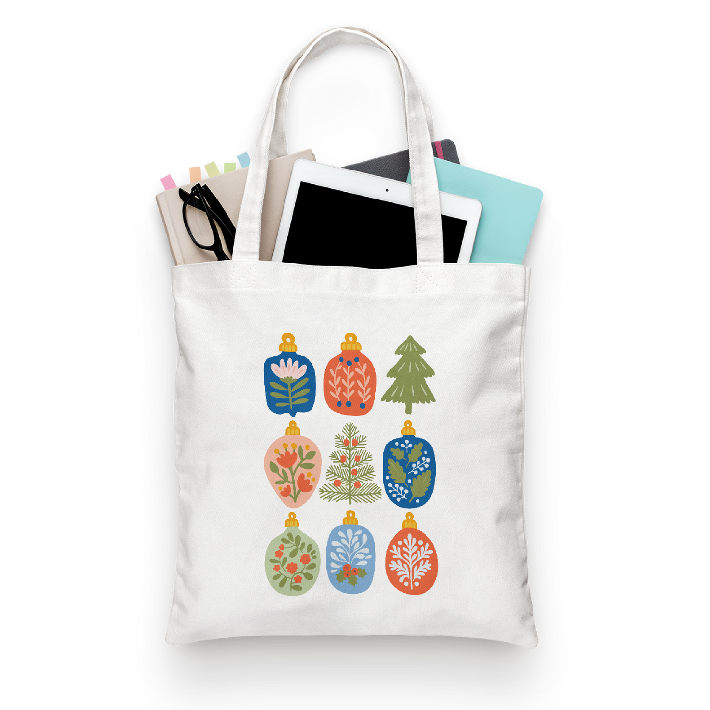Tote Bag Esferas Navideñas