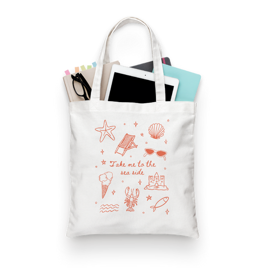 Tote Bag Take Me To The Sea Side